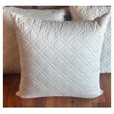 Three Quilted Accent Pillows