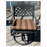 Stylish, Quality Metal Patio Table with Six Chairs