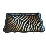 Garcia Imports Zebra Print Tray