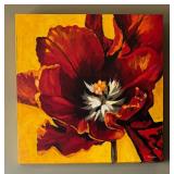 Four Vibrant Floral Original Paintings by Selina Taylor