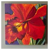 Four Vibrant Floral Original Paintings by Selina Taylor