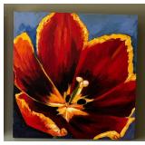 Four Vibrant Floral Original Paintings by Selina Taylor