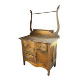 Vintage Wooden Washstand / Commode