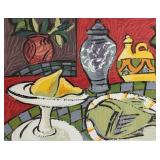 "Still Life with Fish" Signed Original Painting