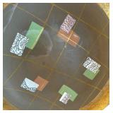 Signed Art Glass Charger Decor