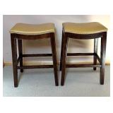 Two Stools with Rivet Details