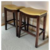 Two Stools with Rivet Details