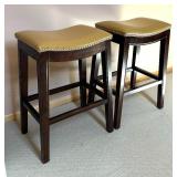 Two Stools with Rivet Details