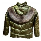 Olive Green Size 8 Coat / Jacket by Descente