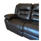 Luxurious Duo Reclining Leather Sofa