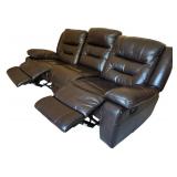 Luxurious Duo Reclining Leather Sofa