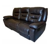 Luxurious Duo Reclining Leather Sofa