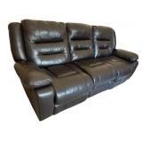 Luxurious Duo Reclining Leather Sofa
