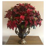 Festive Faux Poinsettia Decor