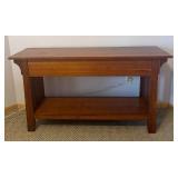 Arts and Crafts Style Console Table