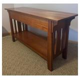 Arts and Crafts Style Console Table