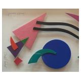 Original Geometric 3D Artwork Angela Reichert / Mixed Media Framed Artwork by Angela Reichert