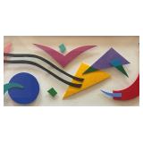 Original Geometric 3D Artwork Angela Reichert / Mixed Media Framed Artwork by Angela Reichert