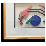 Original Geometric 3D Artwork Angela Reichert / Mixed Media Framed Artwork by Angela Reichert