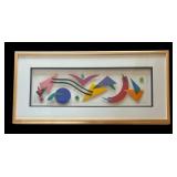 Original Geometric 3D Artwork Angela Reichert / Mixed Media Framed Artwork by Angela Reichert