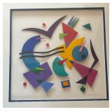Original Geometric 3D Artwork Angela Reichert / Original Mixed Media Artwork by Angela Reichert