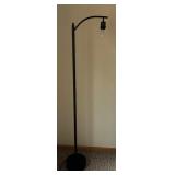 Black Bridge Style Floor Lamp / Modern Black Floor Lamp