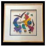Original Geometric 3D Artwork Angela Reichert / Original Mixed Media Artwork by Angela Reichert