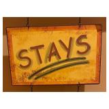 "What Happens at the Lake Stays at the Lake" Metal Sign