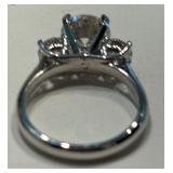 Exquisite 14K White Gold Diamond Ring