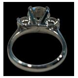 Exquisite 14K White Gold Diamond Ring