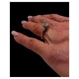 Exquisite 14K White Gold Diamond Ring