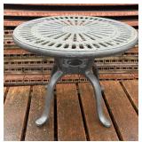 Metal Accent Patio Table