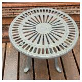 Metal Accent Patio Table