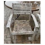 Four Teak Patio Chairs