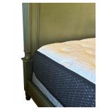 Olive Green Wooden Full Bed Frame
