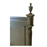 Olive Green Wooden Full Bed Frame