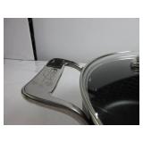 All-Clad Essentials Nonstick Cookware (4 Quart Stock Pot with Glass Lid) HAS WATER MARKS, LID IS A BIT WOBBLY, USED