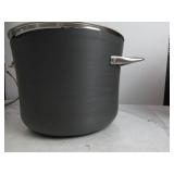 Calphalon Contemporary Hard-Anodized Aluminum Nonstick Cookware, Stock Pot, 8-quart, Black DAMAGED, SCRATCHES, DENTED SO LID DOES NOT CLOSE, NEW!