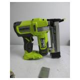 RYOBI ONE+ 18-Gauge Cordless AirStrike Narrow Crown Stapler P361 Green TESTED, WORKS, SLIGHTLY USED