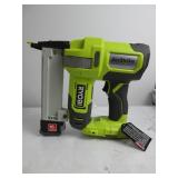 RYOBI ONE+ 18-Gauge Cordless AirStrike Narrow Crown Stapler P361 Green TESTED, WORKS, SLIGHTLY USED