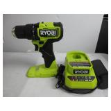 RYOBI 18V ONE+ HP Compact Brushless 1/2" Drill/Driver Kit With Charger MISSING BATTERY, TESTED, WORKS, LIKE NEW!