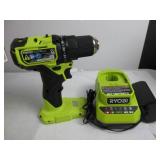 RYOBI 18V ONE+ HP Compact Brushless 1/2" Drill/Driver Kit With Charger MISSING BATTERY, TESTED, WORKS, LIKE NEW!