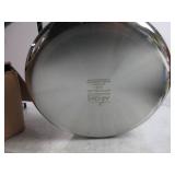 All-Clad D3 3-Ply Stainless Steel Stockpot with Lid 8 Quart, Induction, Oven Broiler Safe 600F, Silver WATER MARKS, SCRATCHES, USED