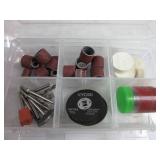 RYOBI ONE+ HP 18V Brushless Cordless Rotary Tool (Tool Only) NO BOX, WITH ATTACHMENTS SHOWN ON PIC, TESTED, WORKS, USED