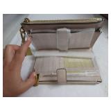 Michael Kors Adele Double-Zip Wristlet 7+ Soft Pink One Size BUTTON IS MISSING/BROKEN, SCRATCHED, LIKE NEW