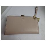 Michael Kors Adele Double-Zip Wristlet 7+ Soft Pink One Size BUTTON IS MISSING/BROKEN, SCRATCHED, LIKE NEW