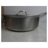 All-Clad Pan with Lid 5 Quart For Restaurant or Home Kitchen, Pots & Pans, Cookware, Silver SCRATCHES, USED