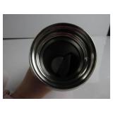 Thermos Sipp Stainless Steel 16 Ounce Drink Bottle, Pink STICKERS ALL OVER, OPEN AND CLOSES, SCRATCHED, NEW