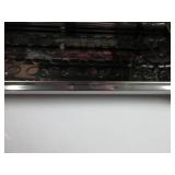 Brabantia Roll Top Bread Box (Brilliant Steel) Large Grip Front Opening, Partially Flat Top Bread Box, Fits 2 Loaves, Ideal for Kitchen Counter SMALL DENT ON BACK, SLIGHTLY USED