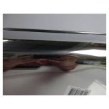 Brabantia Roll Top Bread Box (Brilliant Steel) Large Grip Front Opening, Partially Flat Top Bread Box, Fits 2 Loaves, Ideal for Kitchen Counter SMALL DENT ON BACK, SLIGHTLY USED